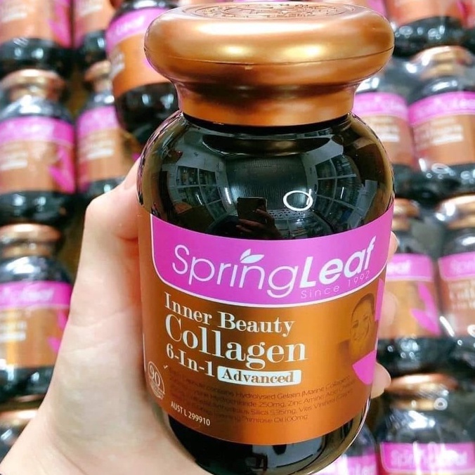 Collagen Spring Leaf 6 trong 1 90v, 180v Úc