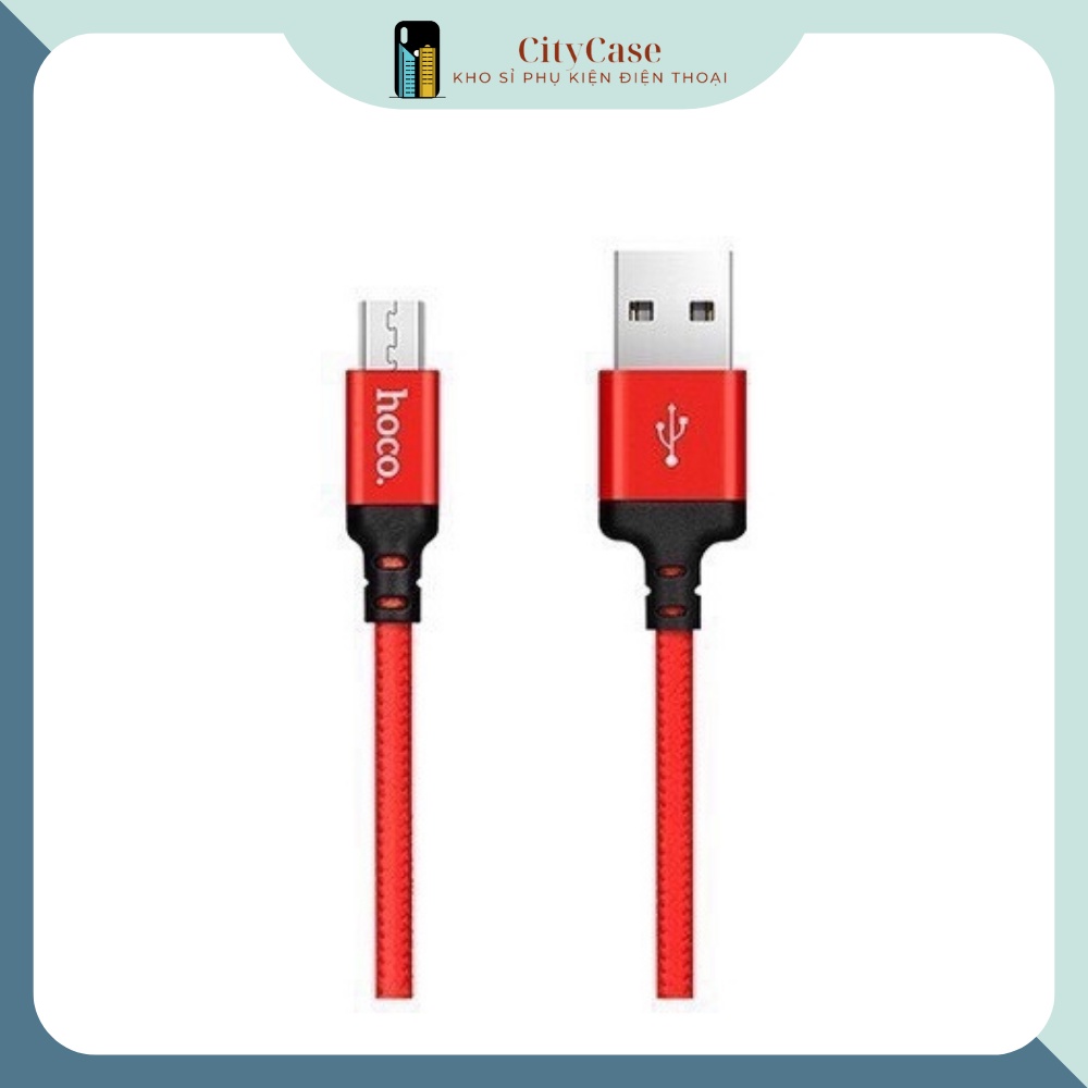 Cáp sạc Hoco X14 sạc chân Lightning/ Micro USB/ Type C siêu bên chống đứt dài 1/ 2m - CITYCASE