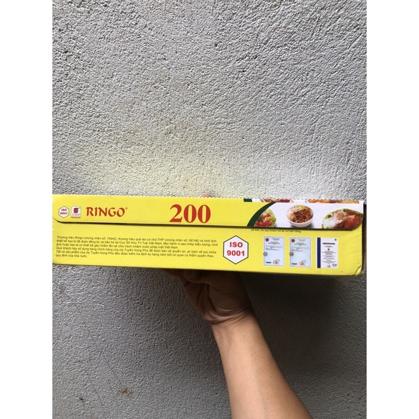 Màng nhựa bao đồ ăn ngang 30cm dài 200 mét màng bọc thực phẩm