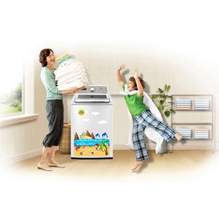 Decal trang trí máy giặt số 10