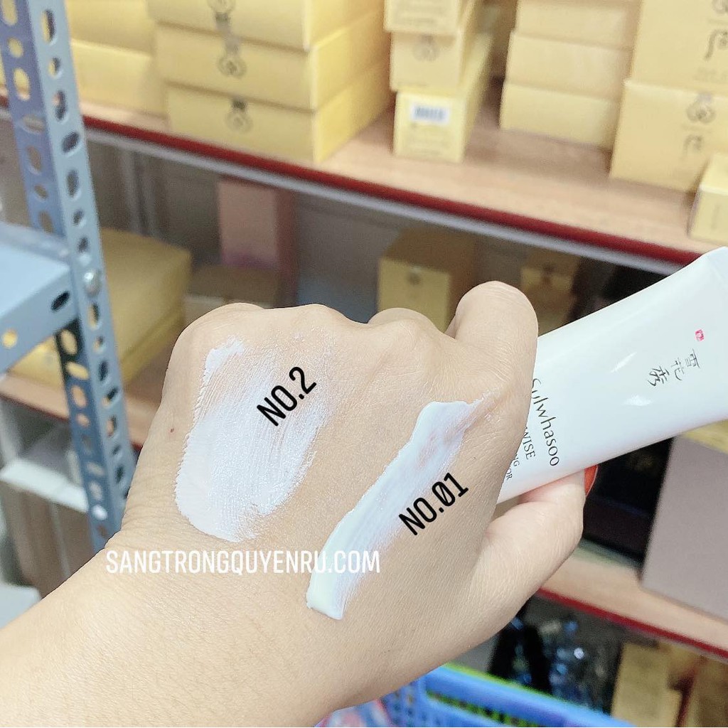 Kem Chống Nắng Sulwhasoo Trắng Da Creamy Glow SPF50+/PA ++++ 10ml