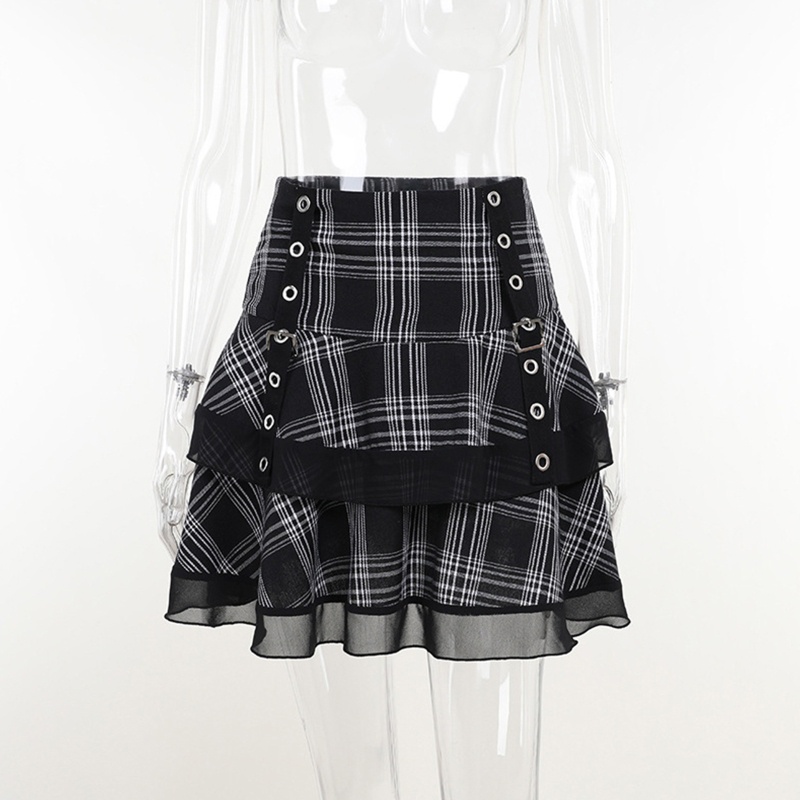 Chân Váy Chữ A Viền Ren Họa Tiết Kẻ Sọc Thời Trang Mùa Hè Cho Nữ