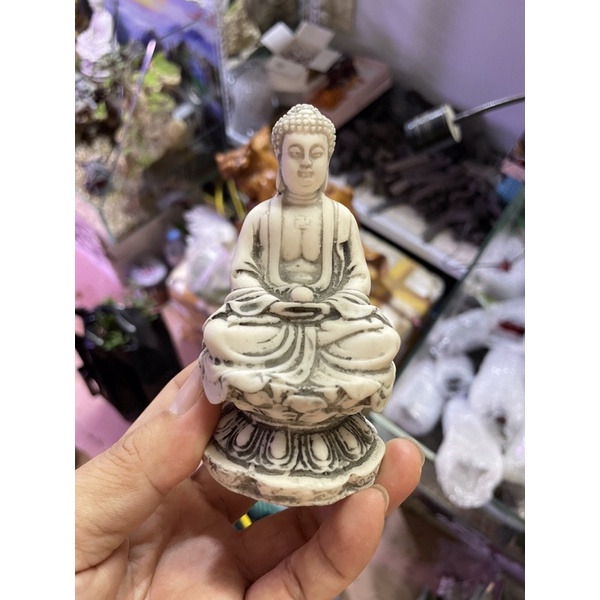 Tượng phật tam thế trang trí tiểu cảnh, non bộ, sân vườn