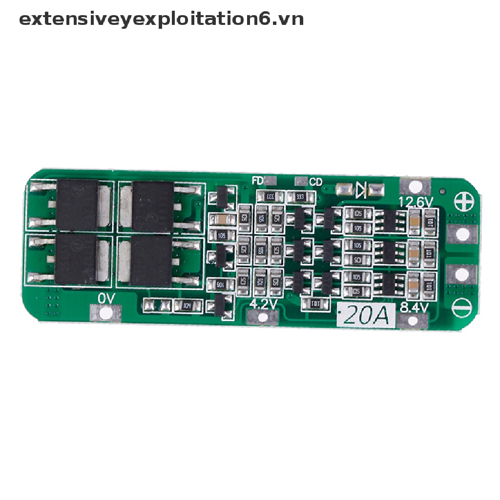 Bảng mạch sạc cho Li-ion Lithium 18650 PCB BMS 12.6V / E6VN / 3S 20A