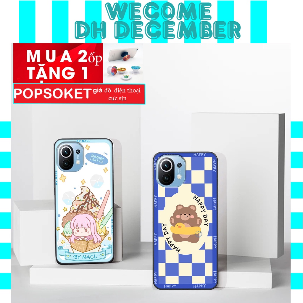 Ốp lưng Xiaomi MI 11 / MI 11 LITE  in hình 3D gấu mới nhất - sang - chảnh - ĐẸP- BỀN