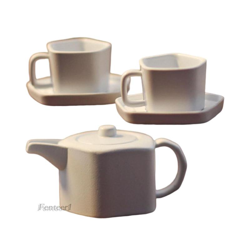 Bộ Ấm Tách Uống Trà Trang Trí Nhà Búp Bê Tỉ Lệ 1 / 12