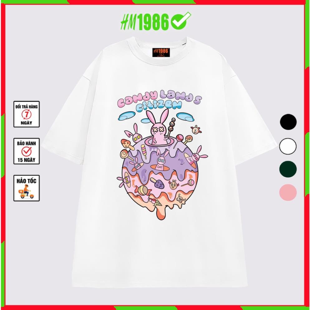 Áo Thun Tay Lỡ Oversize Nam Form Rộng HM1986 Áo Form Rộng Unisex Cổ Tròn StreetWear Giá Rẻ Hàn Quốc AS202