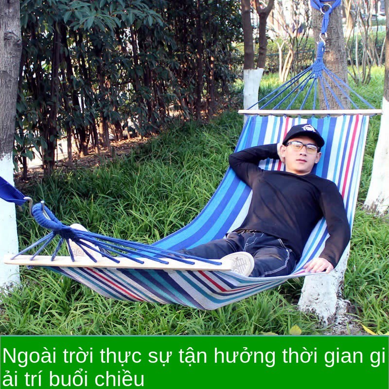 Ghế treo võng chống lật ngoài trời đơn đôi trong nhà người lớn trẻ em ký túc xá đại học xích đu