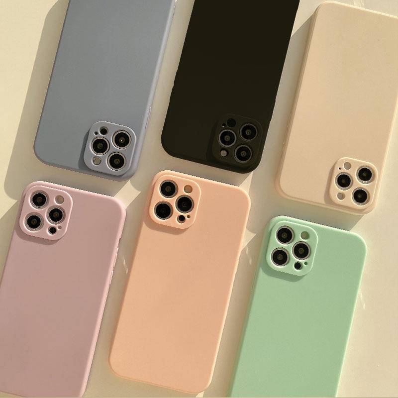 Ốp Điện Thoại Chống Sốc Màu Trà Xanh Cho iPhone 13 12 11 Pro MAX Mini X XS MAX XR iPhone SE 2020 2022 6 6S 7 8 Plus