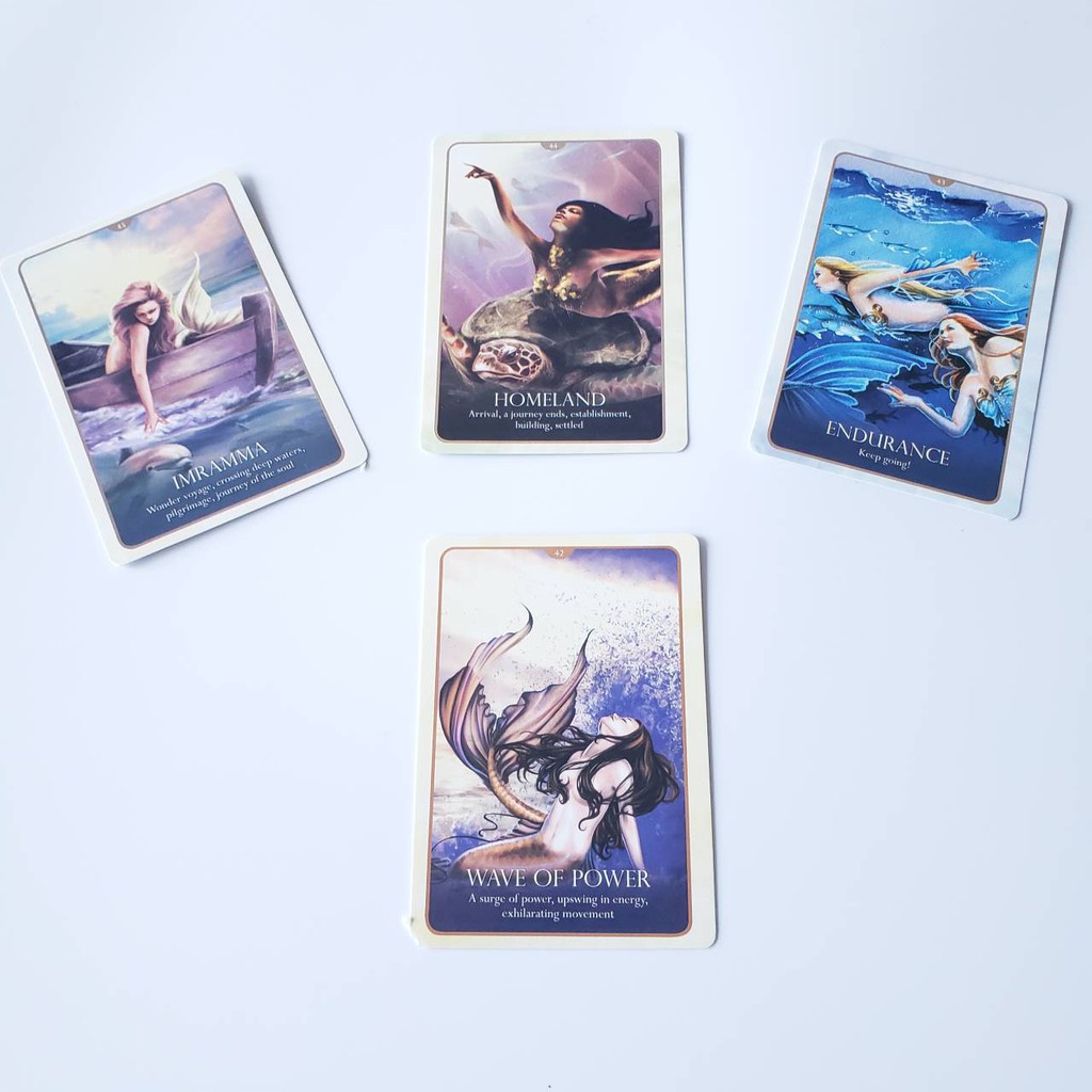 Bộ Tarot Oracle Of The Mermaids B8 Bài Bói New