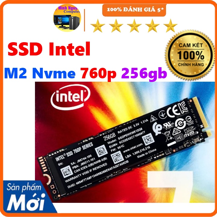 SSD Intel 760P M2 NVMe 256GB (không box)