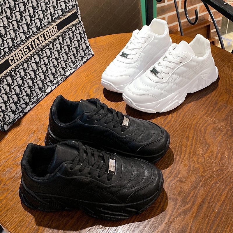 [Mã WASTVN5K giảm 5k đơn bất kỳ] (2 MÀU) Giày nữ chần chỉ ulzzang đế cao cá tính full sóng đế mũi tên siêu hót hít