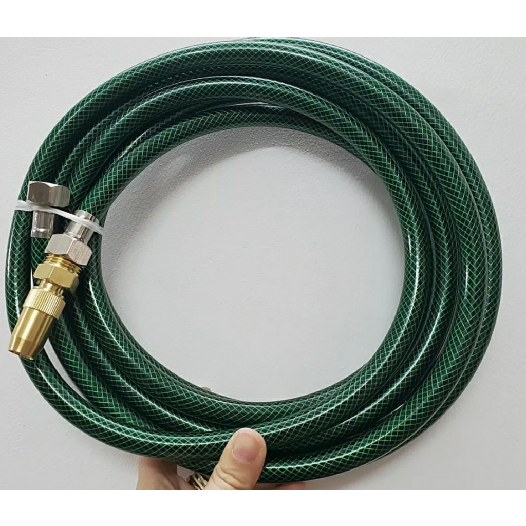 Bộ ống lưới xanh kèm vòi xịt nước rửa xe, tưới cây dài 5m / 10m  /15m / 20m / Bộ vòi xịt rửa tăng áp nhiều kích thước