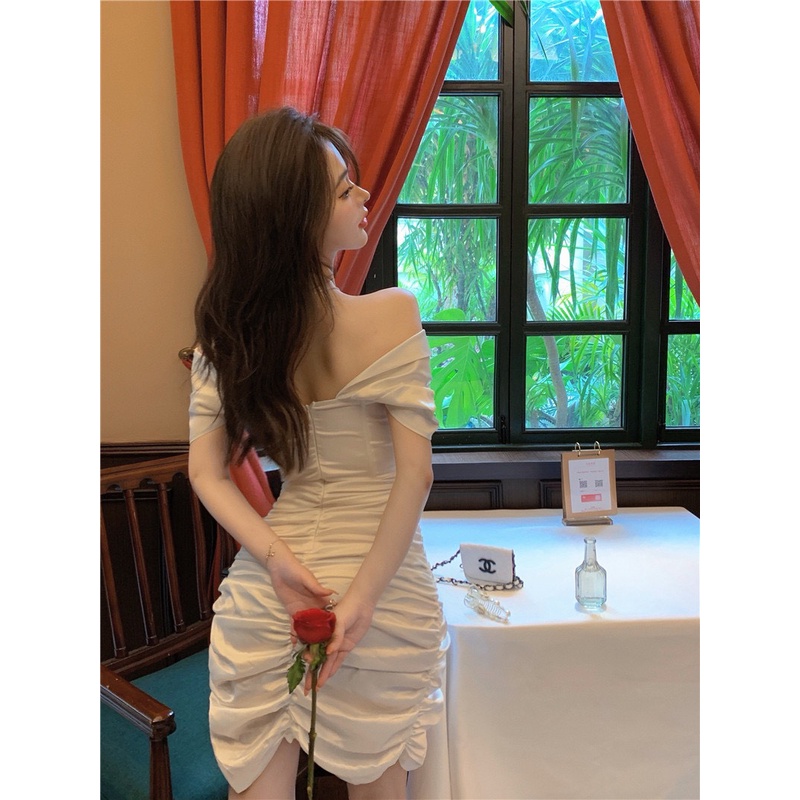 Đầm trễ vai dáng ôm quyến rũ dự tiệc Emilyshop ulzzang