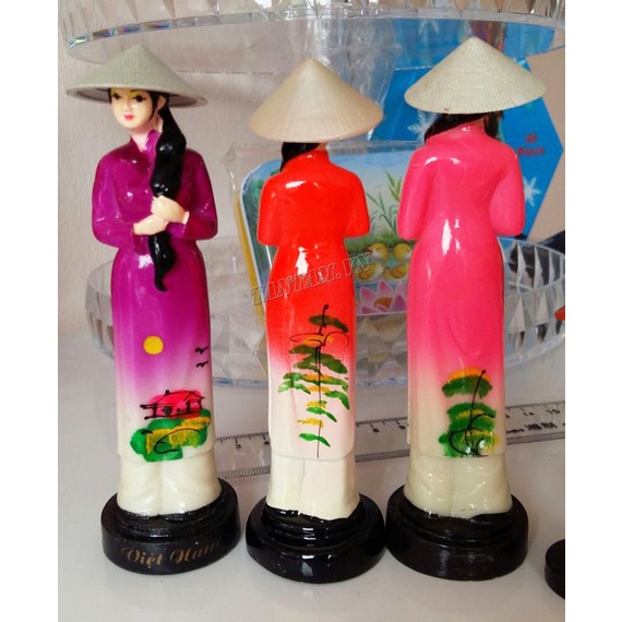 Combo 5 Tượng nữ sinh áo dài Việt nam - Quà tặng giá rẻ - Combo 5 tượng.