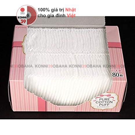 Bông tẩy trang 80 miêng PURE COTTON