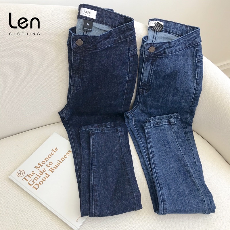 Quần skinny jeans LEN clothing cạp liền 2 màu 7881-7882