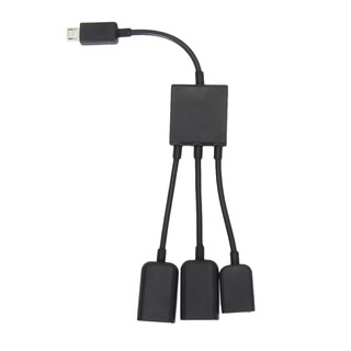 Hub OTG 3 trong 1 cổng Micro USB 2.0