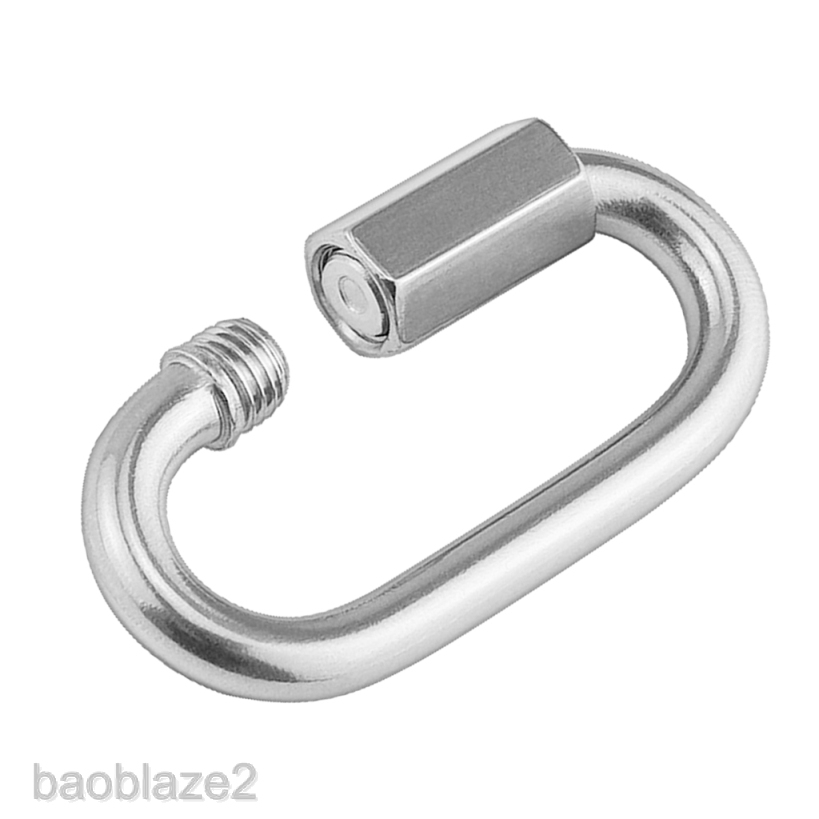 Móc Khóa Carabiner Bằng Thép Không Gỉ 304 5mm X 50mm