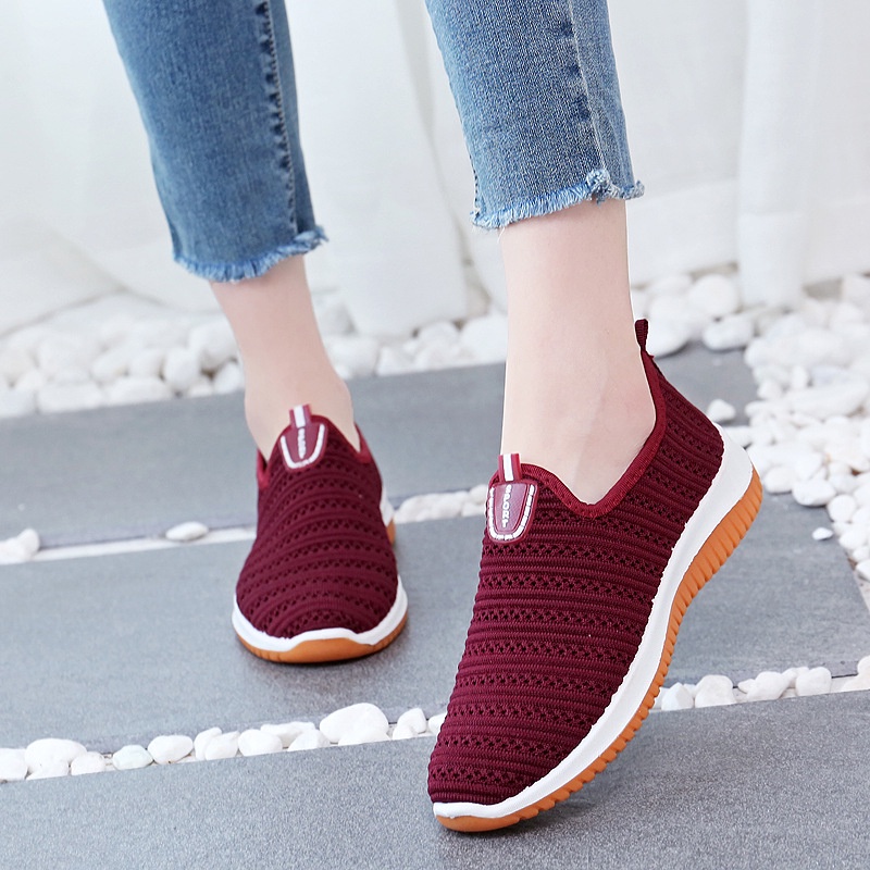 Giày sneaker IELGY mũi tròn thoáng khí thời trang cho nữ
