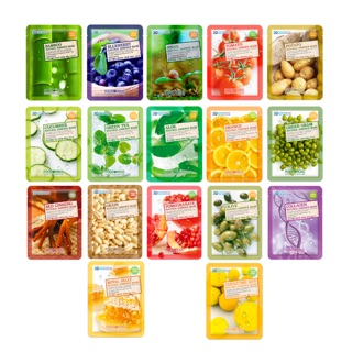 Mặt nạ dưỡng da cấp ẩm, làm sáng, săn chắc, chống lão hoá 3D Food a holic 10 miếng/ túi