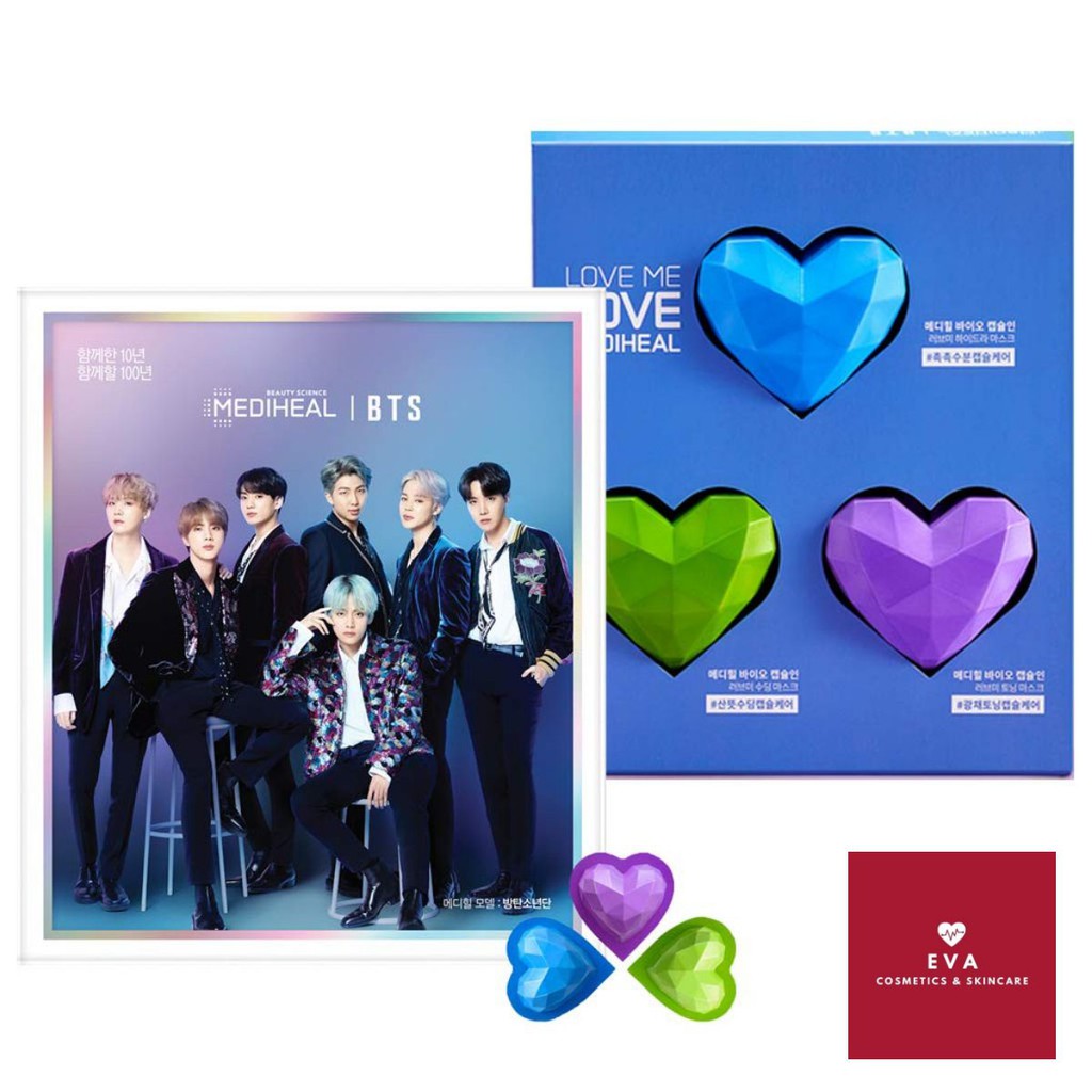 (FULLBOX) Set Mặt Nạ Dưỡng Da BTS Mediheal Bio Capsulin Love Me - Chính Hãng