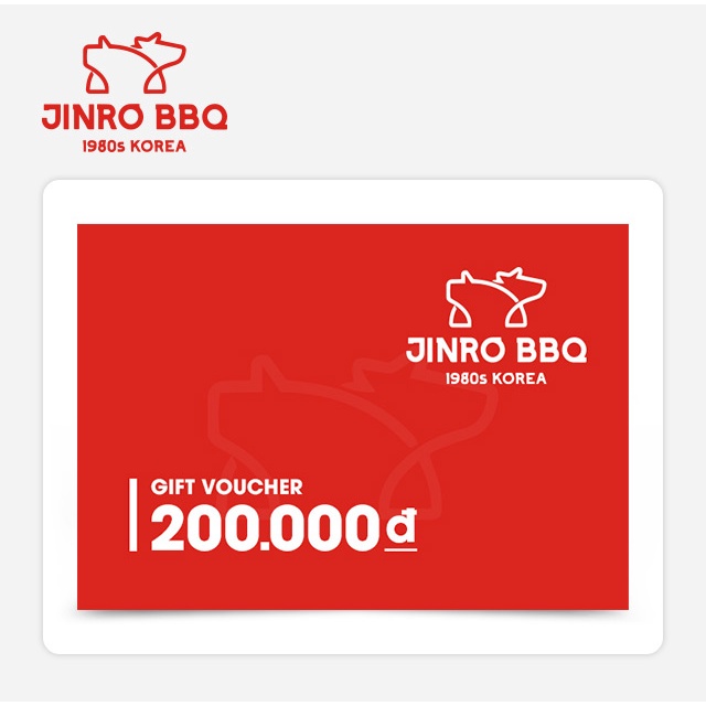 Bắc Ninh, Hà Nội [Evoucher] Jinro BBQ Phiếu quà tặng trị giá 200K