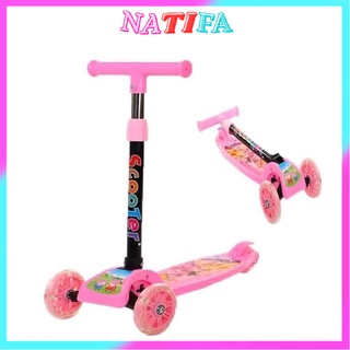 Xe Trượt Scooter cho bé xe scooter trẻ em 3 bánh gấp gọn có đèn phát sáng [ Hàng loại 1]