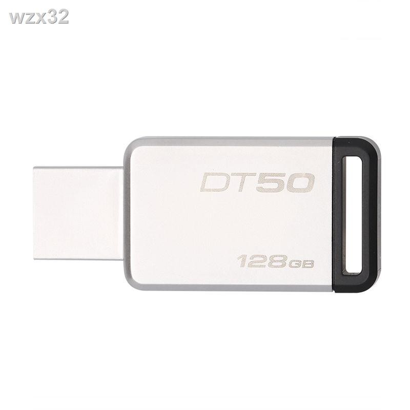 ✇❦❧Đĩa Kingston u 128g tốc độ cao USB3.1 tương thích usb3.0 DT50 ổ flash USB cho sinh viên bằng kim loại trên ô tô