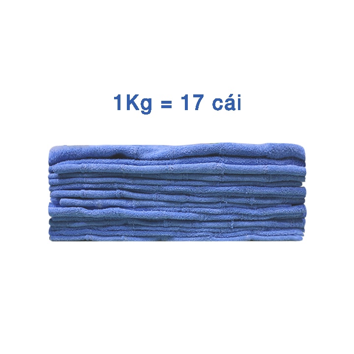 Combo 1kg (17 khăn kích thước 39cmx39cm) dùng cho tiệm rửa xe, trung tâm chăm sóc xe ô tô ✅