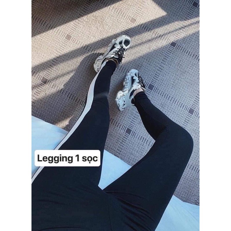 Legging Dài 01 Sọc - Hàng chuẩn thun Thái