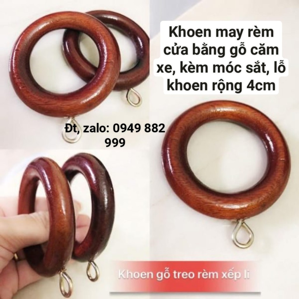 Khoen May Rèm Cửa Bằng Gỗ Căm Xe