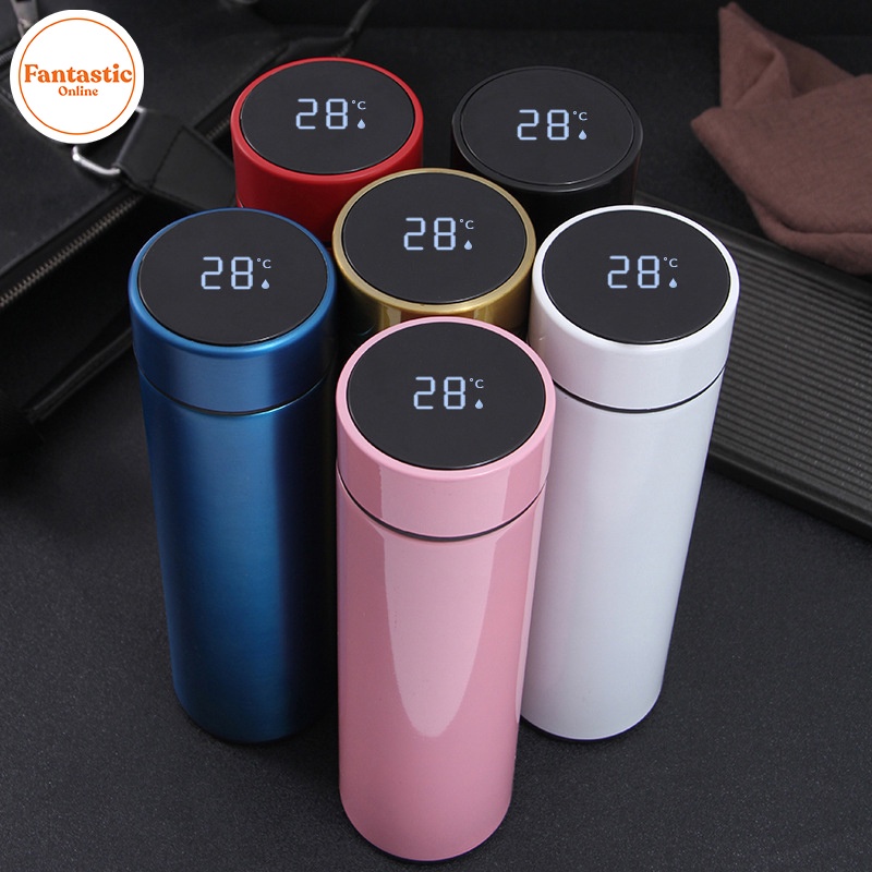 Bình Giữ Nhiệt Inox FANTASTIC - Bình Giữ Nhiệt Thông Minh Có Báo Nhiệt Độ - Dung Tích 500ml