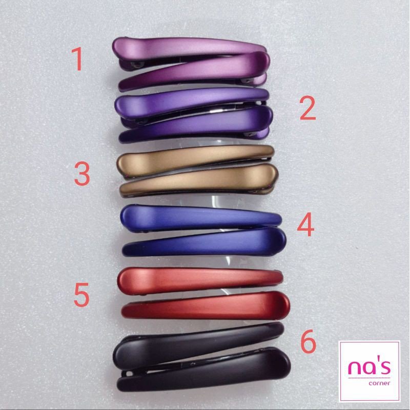 [RẺ ĐẸP] Kẹp mỏ vịt Nhựa màu Nano dài 8cm 9.5cm đẹp sang trọng