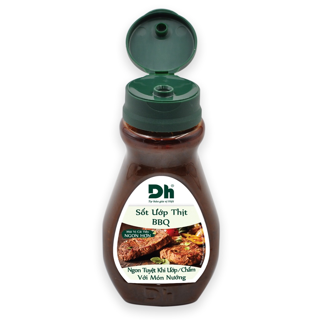 Combo 2 chai Muối ớt chanh Nha Trang 200gr + Sốt ướp thịt BBQ 200gr Dh Foods gia vị ướp BBQ, sốt chấm thịt nướng hải sản