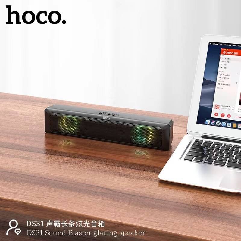 [Mã ELHACE giảm 4% đơn 300K] ✔HÀNG CHÍNH HÃNG✔ LOA BLUETOOTH 5.0 HOCO DS31 CÓ ĐÈN LED CỰC XỊN- BH 12 THÁNG