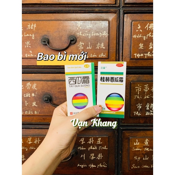 Tây Qua Sương Quế Lâm Giảm nhiệt miệng 3.5gram chai lớn