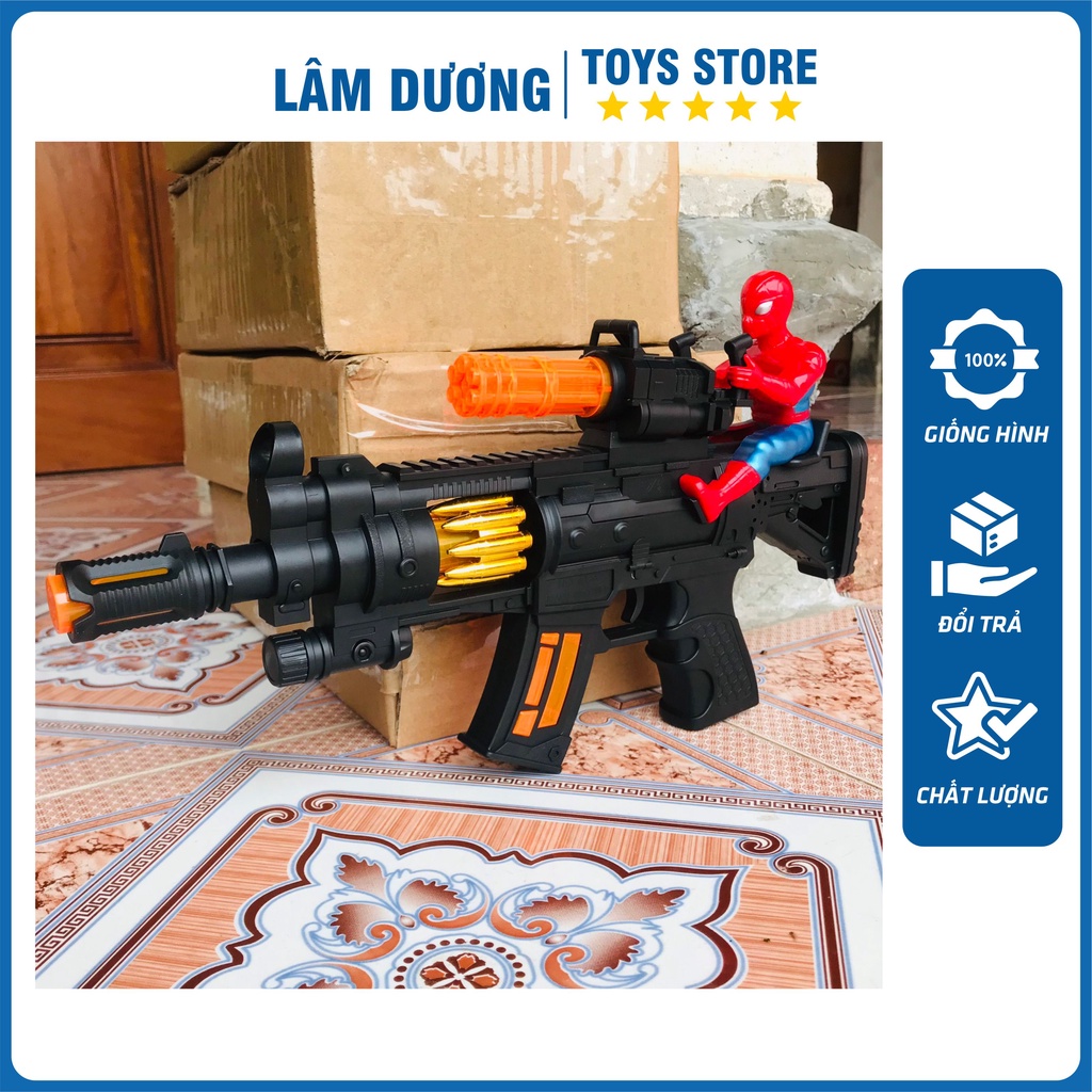 Đồ chơi trẻ em vận động ngoài trời 🏵️LÂM DƯƠNG TOYS🏵️ Máy siêu nhân ak chạy pin phát đèn nhạc cho bé