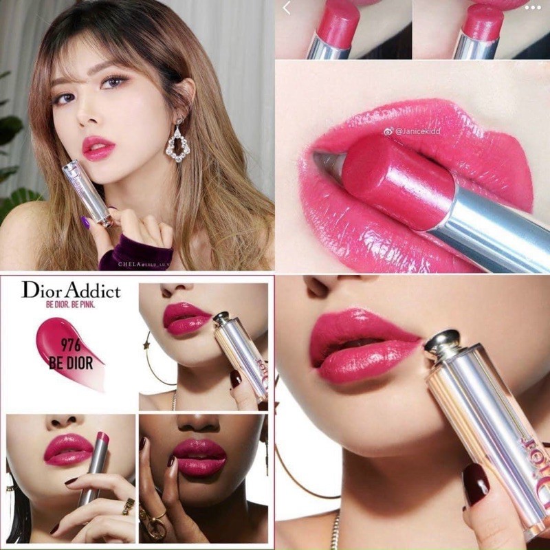 son dưỡng có màu Dior Addict Stellar Shine 976 - hồng sen