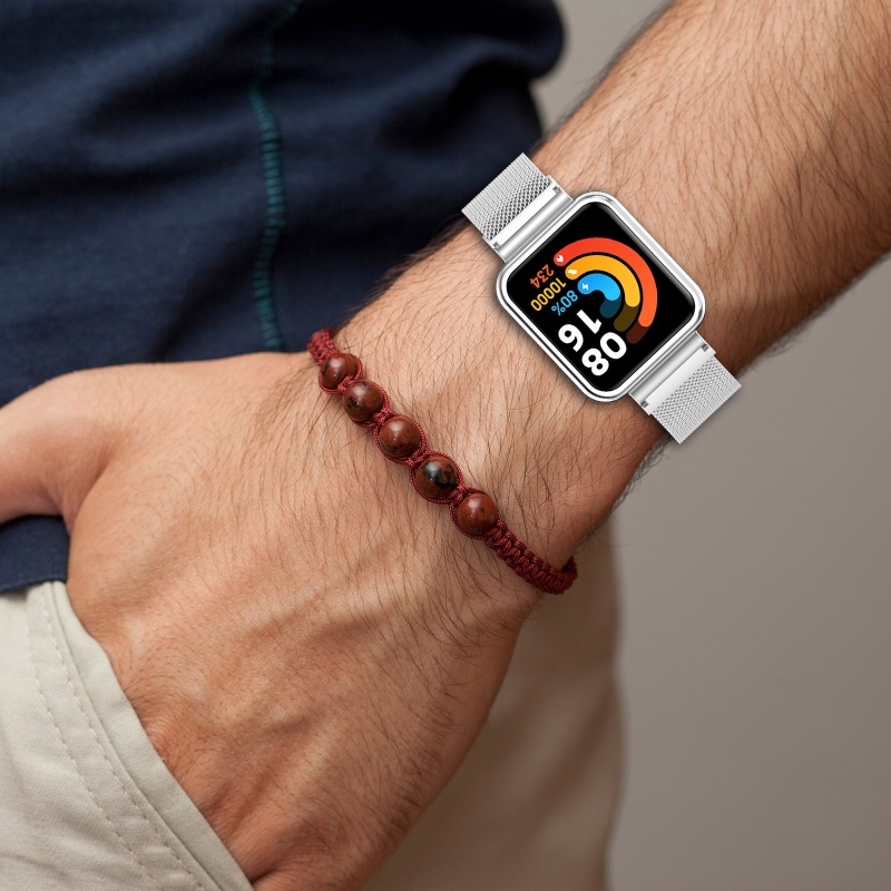 Dây Đeo Thay Thế Chất Liệu Thép Không Gỉ Thời Trang Cho Redmi Watch 2 Lite