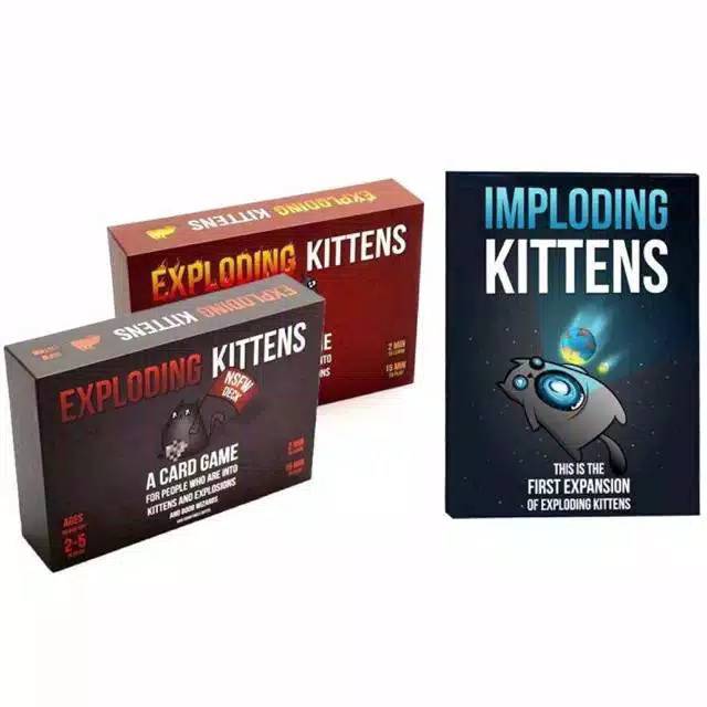 Bộ Đồ Chơi Board Game Exploding Kittens / Nsfw / Imploding / Streaking Thẻ