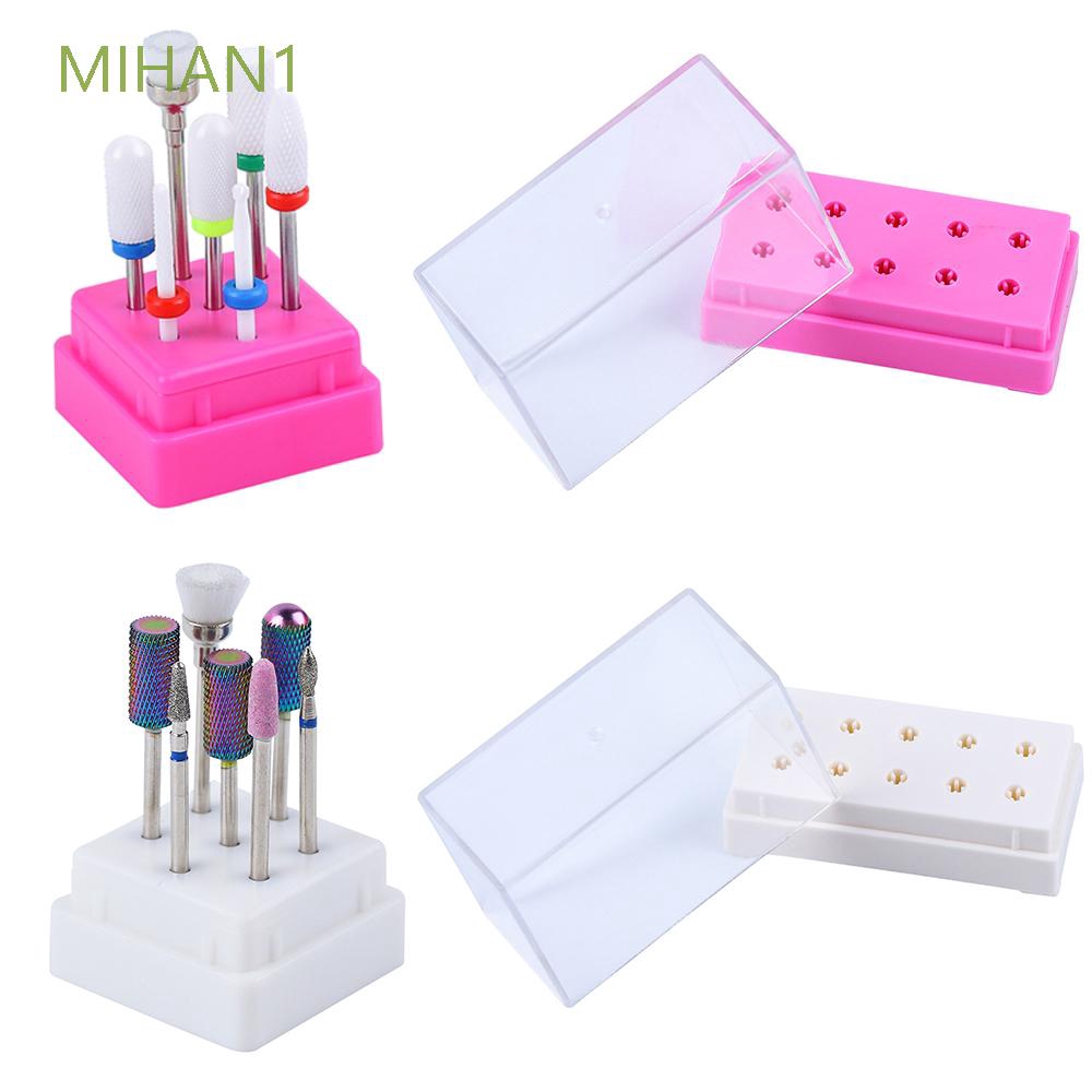 [Hàng mới về] Hộp đựng đầu mài móng tay 7 lỗ và 10 lỗ sử dụng tiện lợi