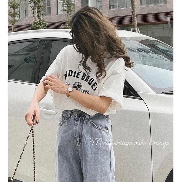 Áo thun unisex in chữ hàng thiết kế thời trang Banamo Fashion áo phông in chữ 3130