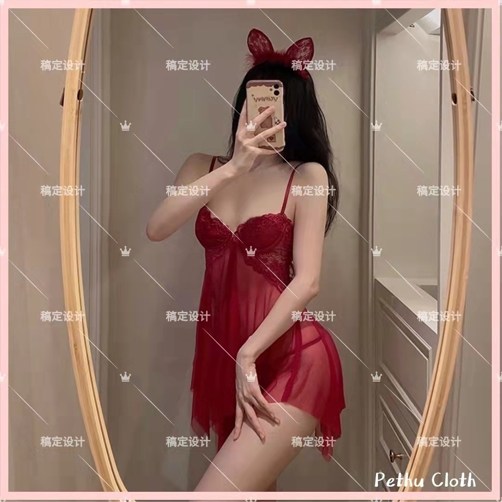 （Q1,HCM)  có quần lótĐồ ngủ sexy nữ2 dây ren ngực chéo lưng với quyến rũ-40-65kg--010