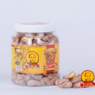 2 Hộp hạt điều vỏ lụa rang muối Bà Tư Bình Phước 500gr loại đặc biệt