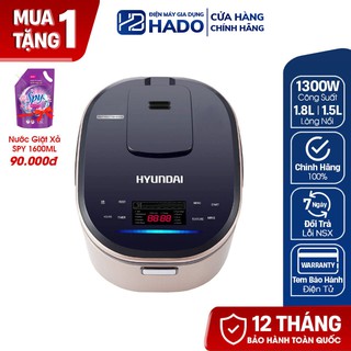 Nồi Cơm Điện Cao Tần Chính Hãng HYUNDAI HDE 2201G - Dung Tích Lòng Nồi 1.8L/1.5L (Tem Điện Tử Bảo Hành 12 Tháng)