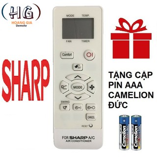 Điều khiển điều hoà sharp- hàng tốt. tặng kèm pin!