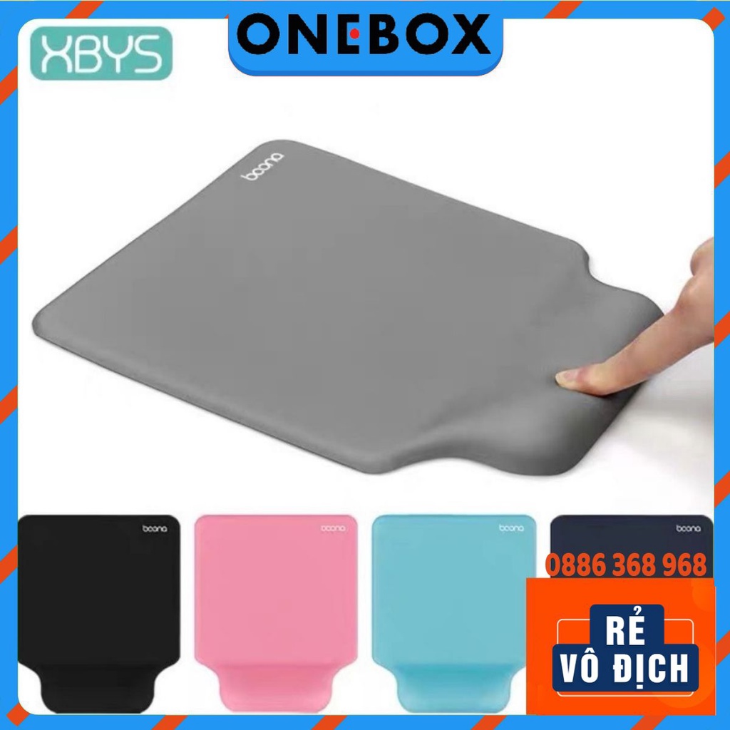 Bàn di chuột máy tính có đệm kê tay chống mỏi cổ tay an toàn tiện lợi 2 trong 1 Boona