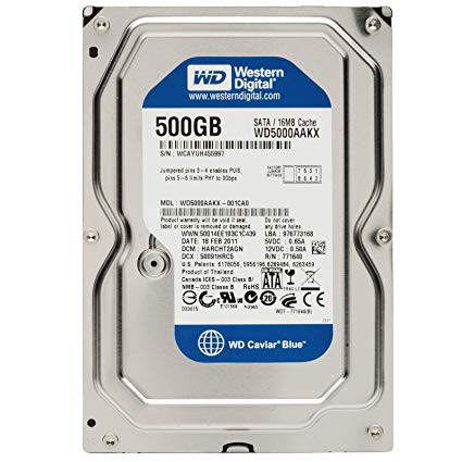  Ổ cứng HDD WD 500GB - Nhập khẩu từ Nhật Bản, Hàn Quốc mới 99% - Bảo hành 6 tháng 1 đổi 1