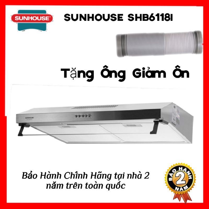 Máy Khử Mùi INOX SUNHOUSE SHB6118I